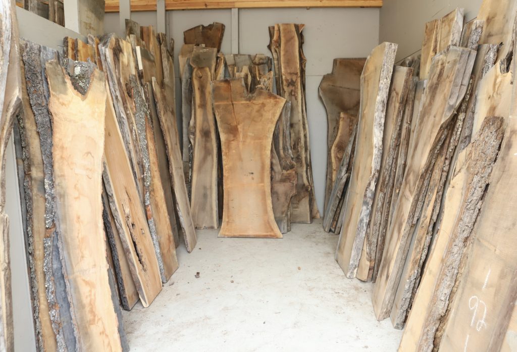 Lumber Yard Milling - Bucks County Hardwoods - Live Edge 